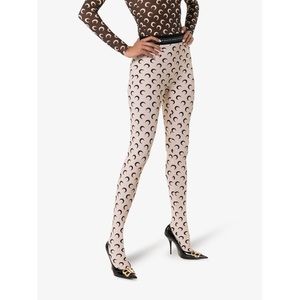 Marine Serre classic crescent moon leggings tights